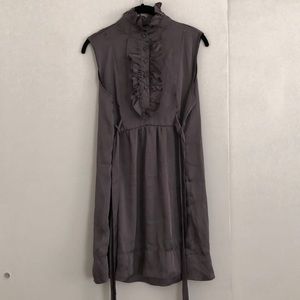 Poetry Clothing satin-like ruffled dress